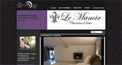 Desktop Screenshot of lemanoir-chambresdhotes.com