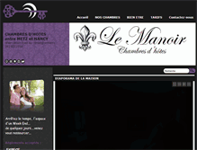 Tablet Screenshot of lemanoir-chambresdhotes.com